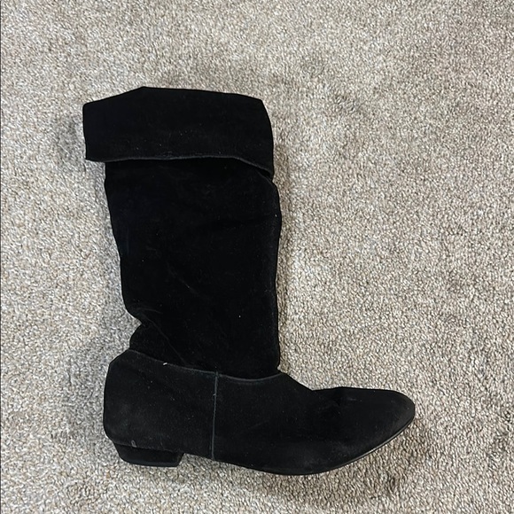 Breckelles Black Tall Pirate Style Two-Way Boots - Picture 3 of 8